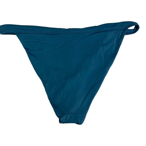Andie The Calcos High Waisted Bikini Bottom Blue Green Sz XL - Picture 2 of 8
